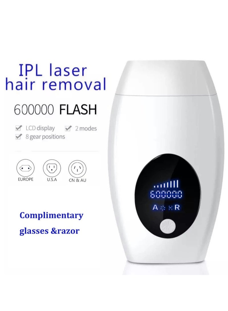 IPL Laser Hair Removal Device Permanent Painless 600,000 Flashes And 8 Energy Levels Facial Body Professional Laser Hair Removal - Image 2
