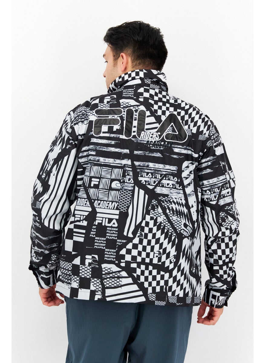 FILA Men Sportswear Fit Training Jacket, Black  - Image 3