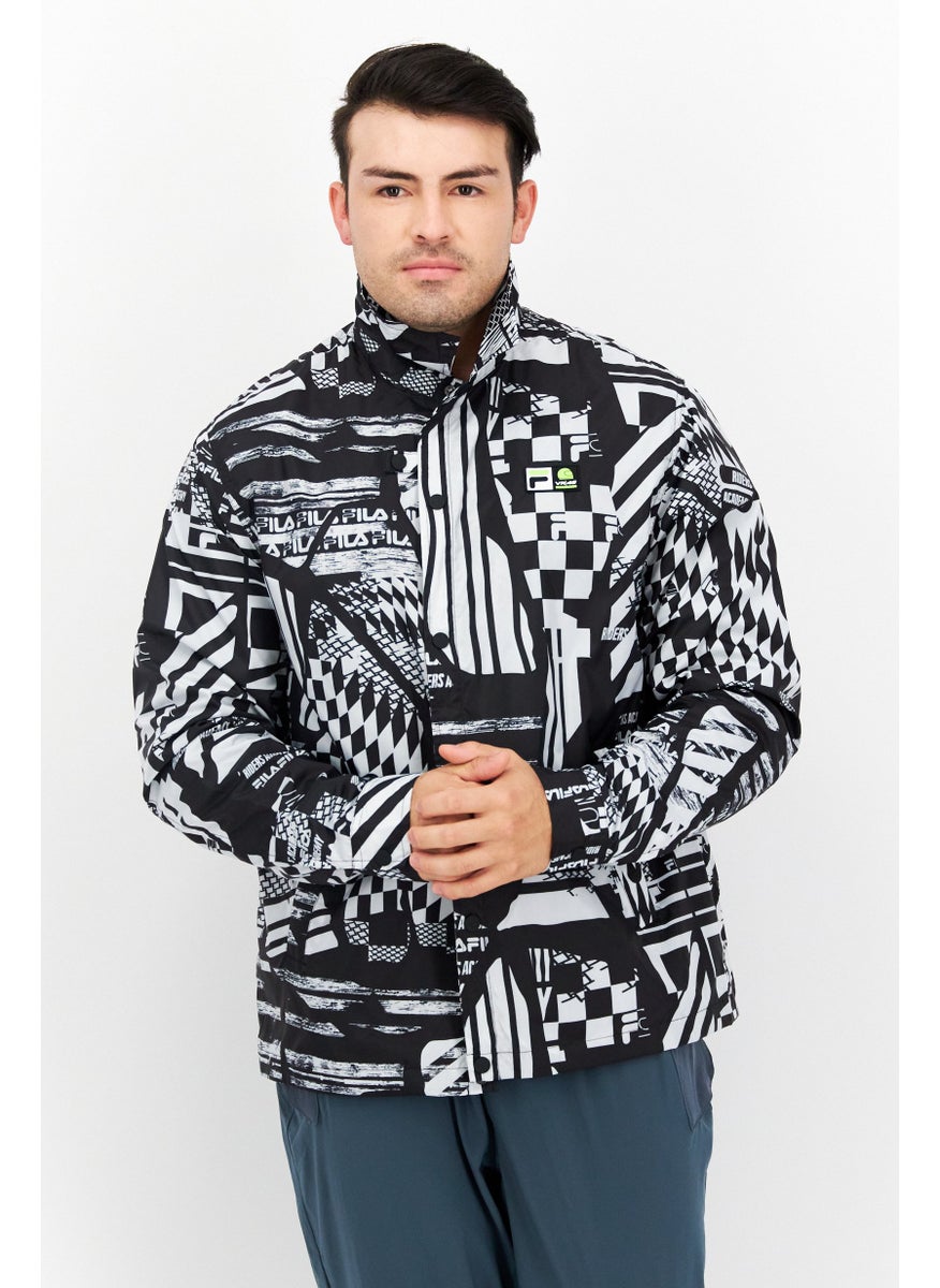 FILA Men Sportswear Fit Training Jacket, Black  - Image 1