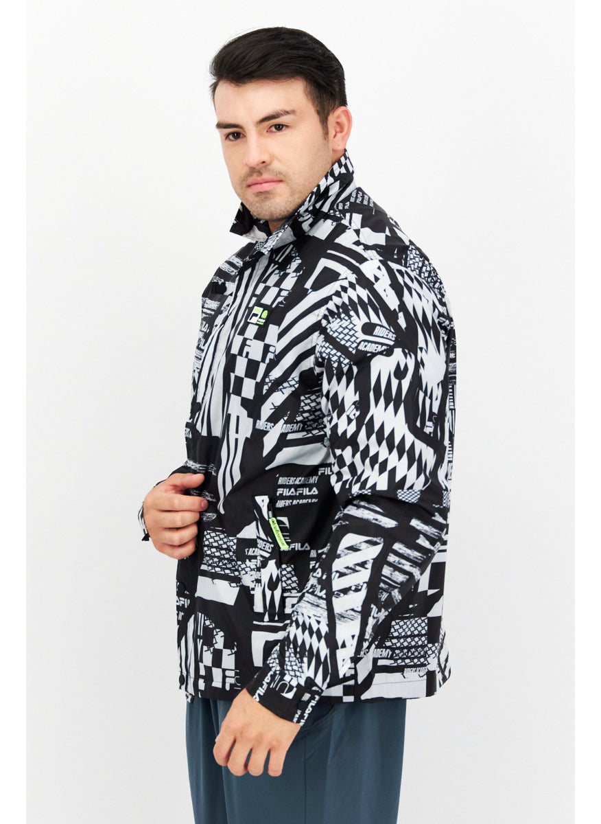 FILA Men Sportswear Fit Training Jacket, Black  - Image 2