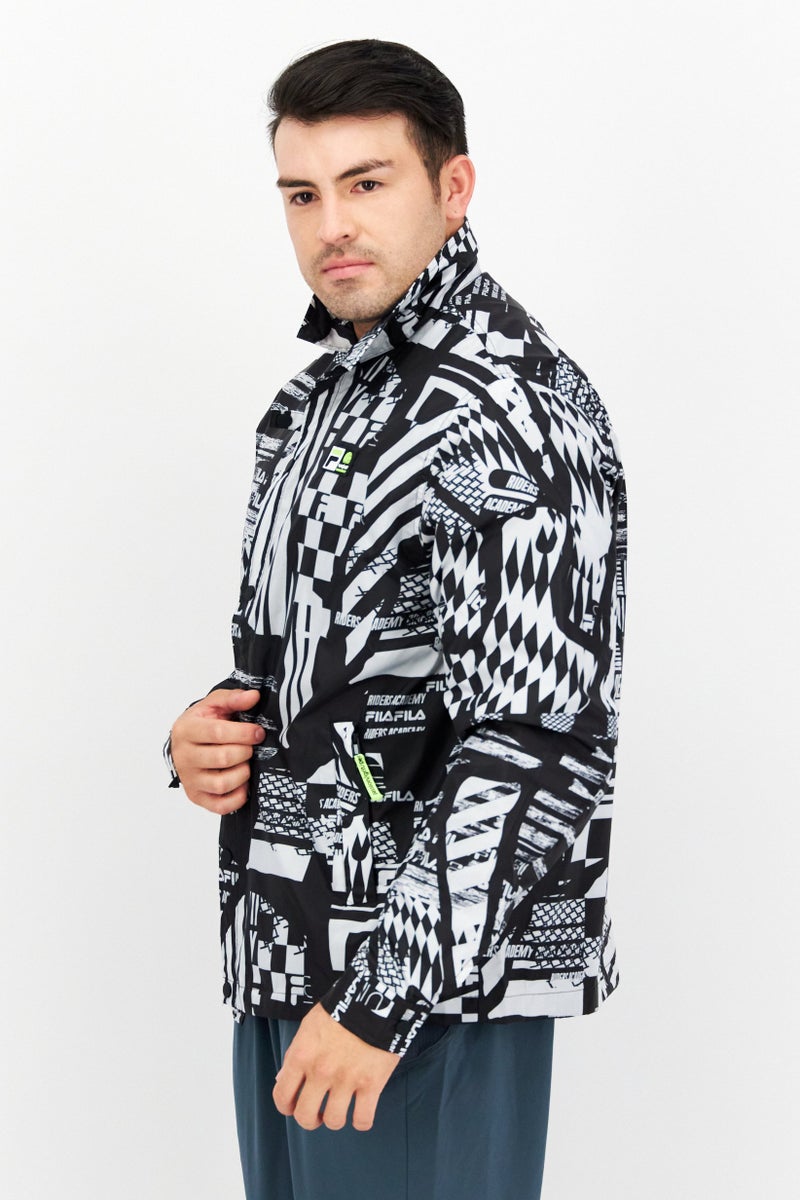 FILA Men Sportswear Fit Training Jacket, Black - Image 2