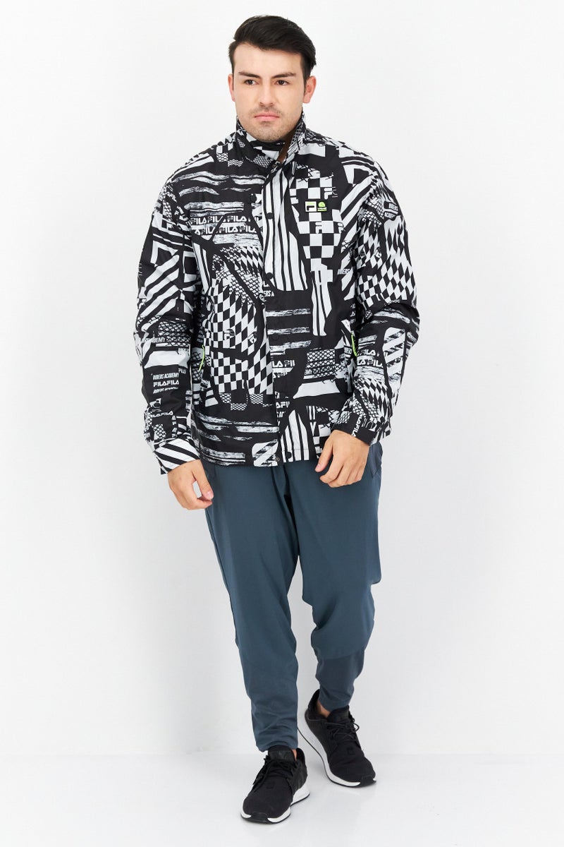 FILA Men Sportswear Fit Training Jacket, Black - Image 4