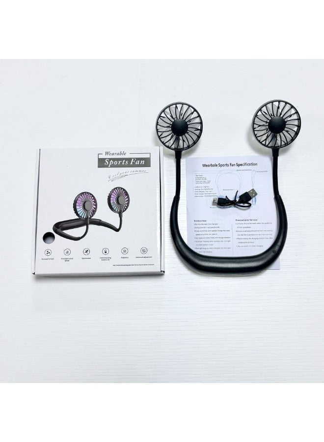 Nariele New USB Foldable Portable Hanging Neck Fan