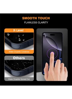 X-level 3 Pcs iPhone 16 Pro Max Privacy Screen Protector, Easy Installation with Alignment Frame, Anti-Drop and Anti-Scratch, Case Friendly Anti-Spy Anti-Fingerprint  - Image 4