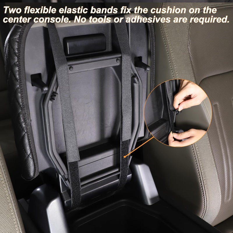 Bekantogy Car Center Armrest Box Cover for Land Rover Defender 90 110 130 (2020-2023) - Black - Image 5