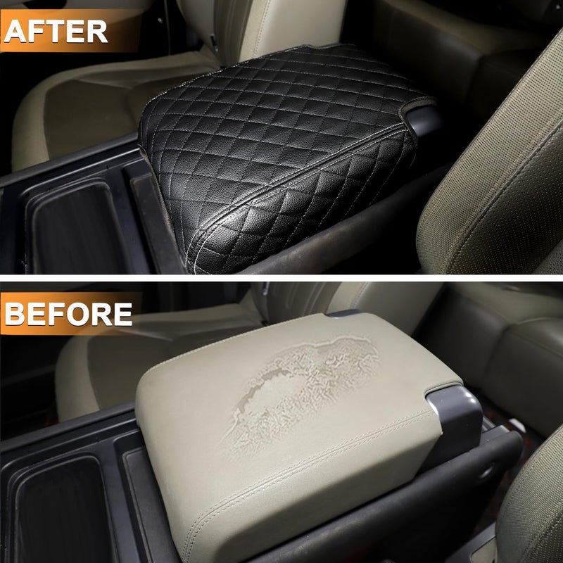 Bekantogy Car Center Armrest Box Cover for Land Rover Defender 90 110 130 (2020-2023) - Black - Image 2