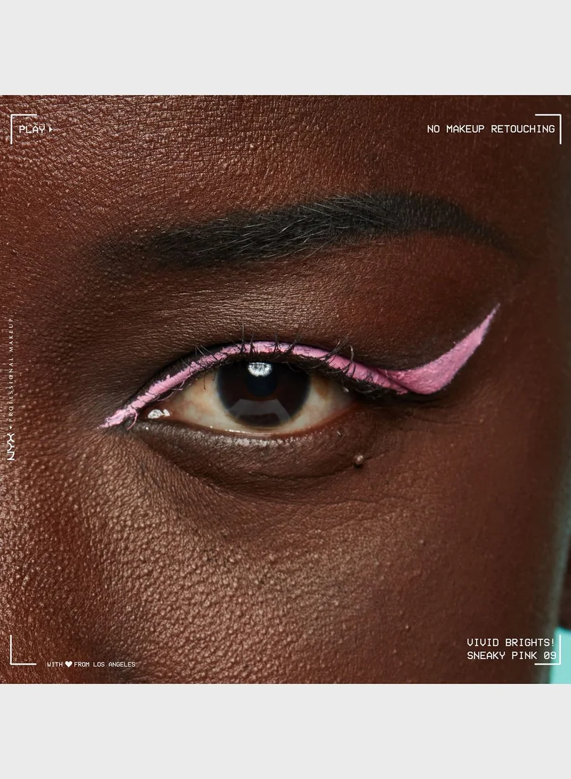 NYX PROFESSIONAL MAKEUP Vivid Brights Colored Liquid Eyeliner - Sneaky Pink
