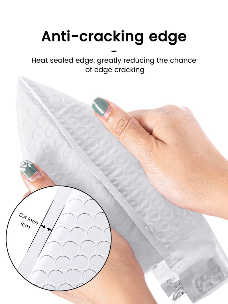 GSSUSA GSSSUSA Bubble Mailers 4x8 Inch 100 Pack Padded Envelopes Usable Size 4x7 Inch Shipping Envelopes Self Seal Small Packaging Shipping Bags for Mailing Jewelry, Small Business, White - Image 4