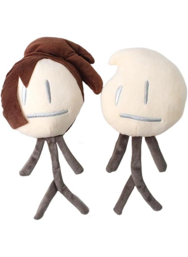 Anime Plush Stuffed Pillow: Evil Leaf/Loser/lollipop/Cake/Stone/Jelly Game Character Throw Pillow Plushies Cuddle Figure Soft Cushion Home Sofa Decoration 15-30cm(5.9-11.8in) 