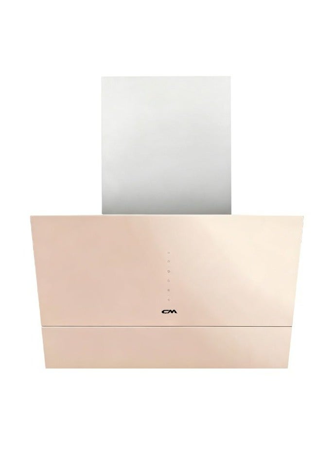 CM VARIETY 90cm Wall-Mount Range Hood – Beige Hood with Touch Control, Hand Sensor & 1000 m³/h Suction Power - Image 1