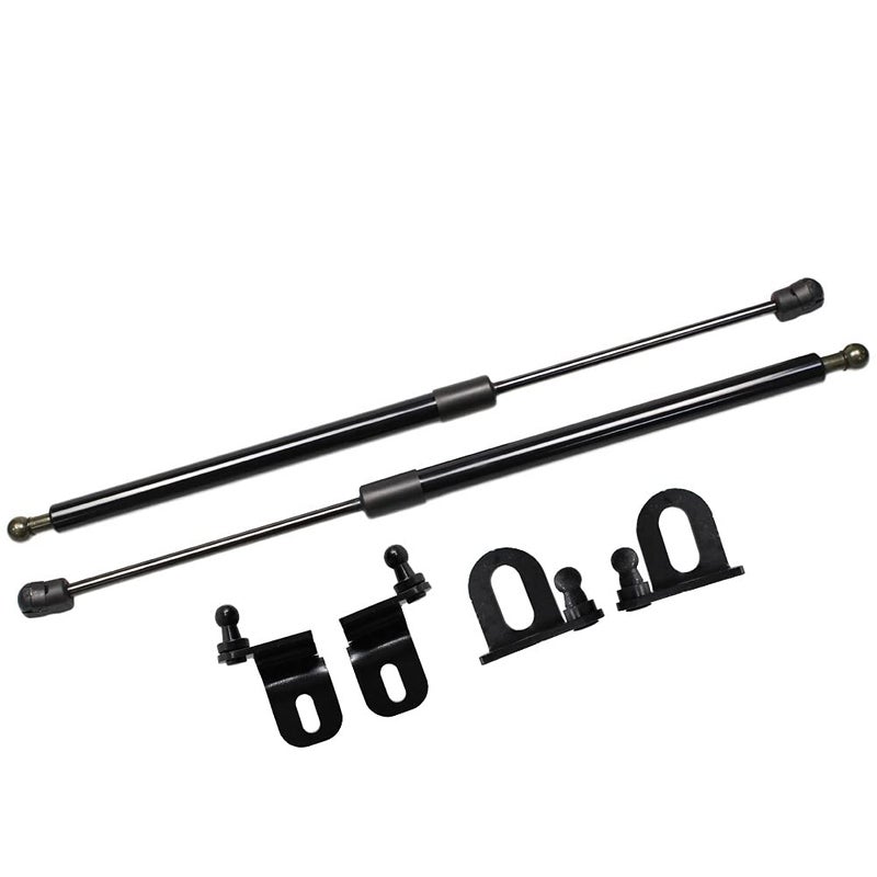 TSUBASA Lift Supports for Mitsubishi Evolution X EVO 10 CZ4A 2008-2015 Front Bonnet Hood Modify Carbon Fiber Gas Charged Shock Dampers Spring Struts Bar (2 PCS) (Normal Black) - Image 1