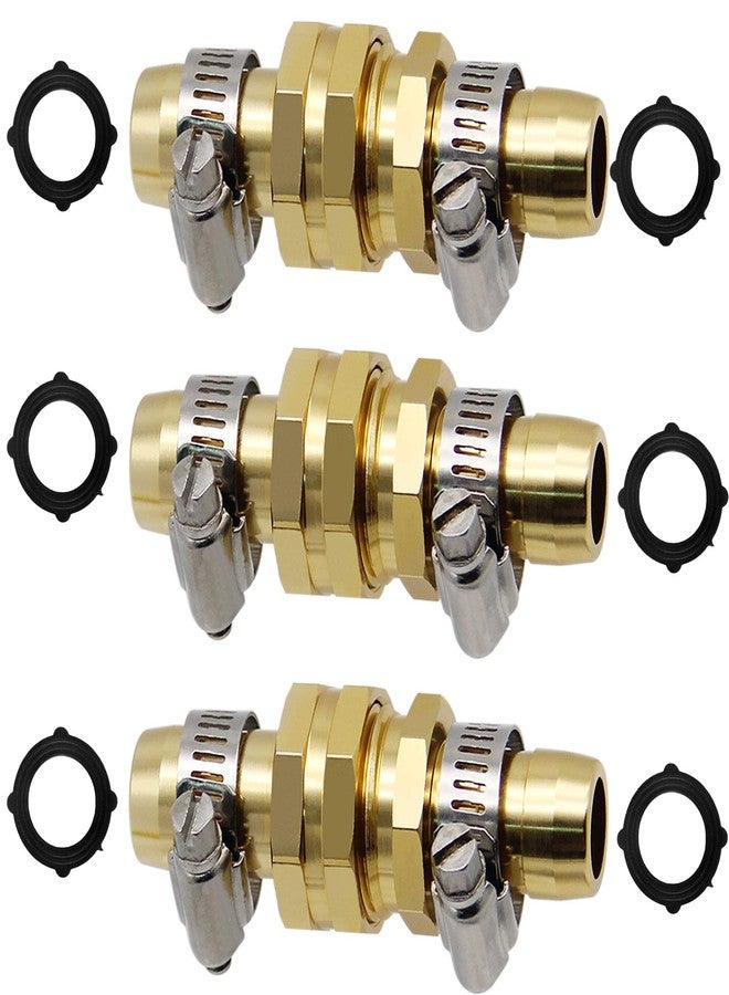 Triumpeek Garden Hose Repair Connector with Clamps, Set of 3 Aluminum Water Hose End Replacement Fit for 3/4" and 5/8" Garden Hose Fittings - Image 4