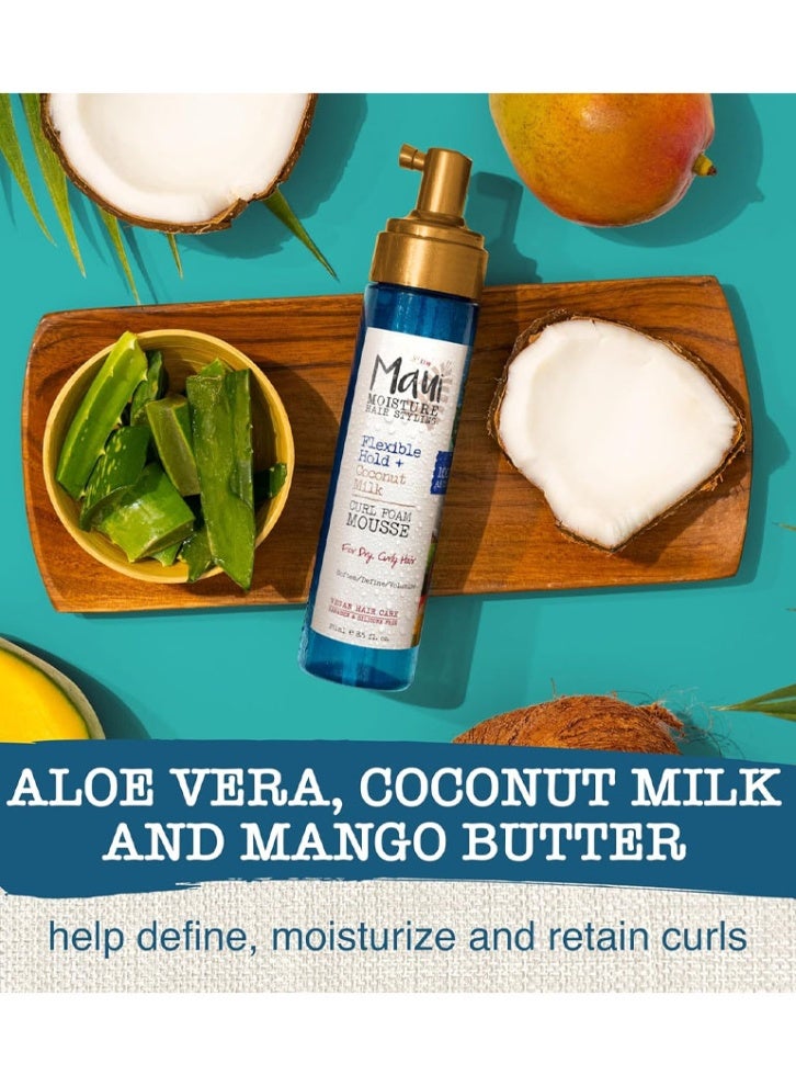 ماوي مويستشر رغوة شعر من ماوي مويستشر للشعر المجعد، سعة 251 مل، لتثبيت مرن وترطيب وتحديد الكيرلز - Image 3