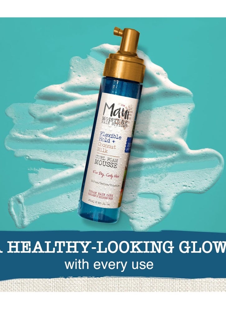 ماوي مويستشر رغوة شعر من ماوي مويستشر للشعر المجعد، سعة 251 مل، لتثبيت مرن وترطيب وتحديد الكيرلز - Image 2