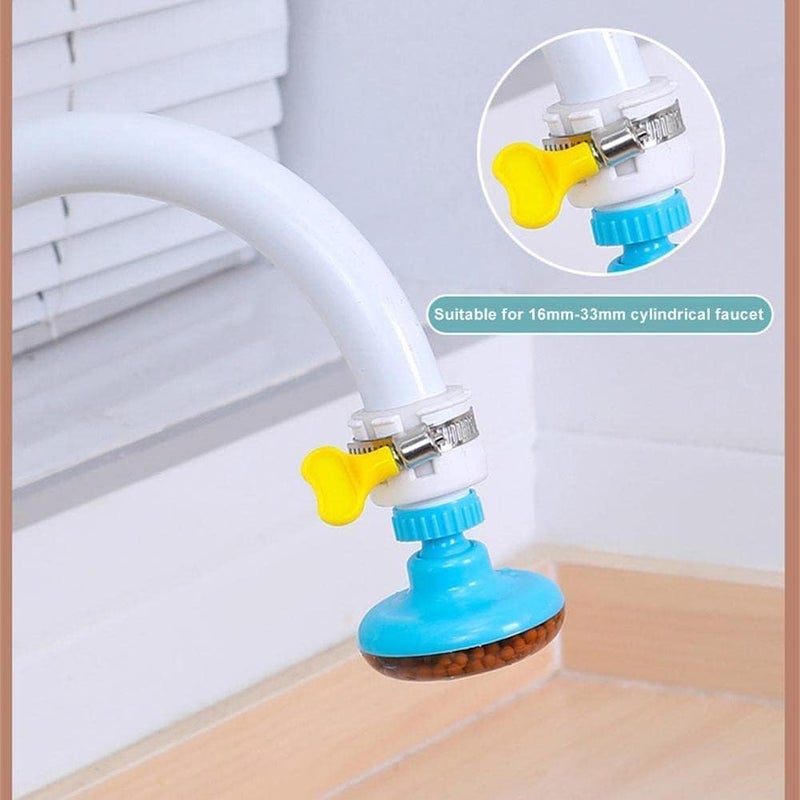 WOTOFY WOTOFY Multicolor 360 Degree Adjustable Water Tap Purifier Filter Faucet 6 Layer Carbon Activated Cartridge for Kitchen Sink Bathroom Chlorine Remover Water Softener 1pc  - Image 2
