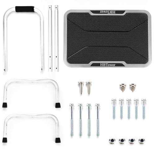 HBTower Aluminum Step Stool with Handle for Elderly, Lightweight Step Stools for Adults Seniors with Non-Slip Rubber Feet, Stepping Stools for Bedroom Kitchen Bathroom, Bed Steps for High Beds - Image 3