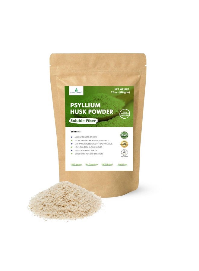 Cosmic Element 100% Pure Psyllium Husk Powder Organic - Fiber Supplement Powder | Psyllium Fiber Powder for Regularity and Keto Baking | Finely Ground Psyllium Husk Powder for Baking and Bread - 12 oz - Image 1