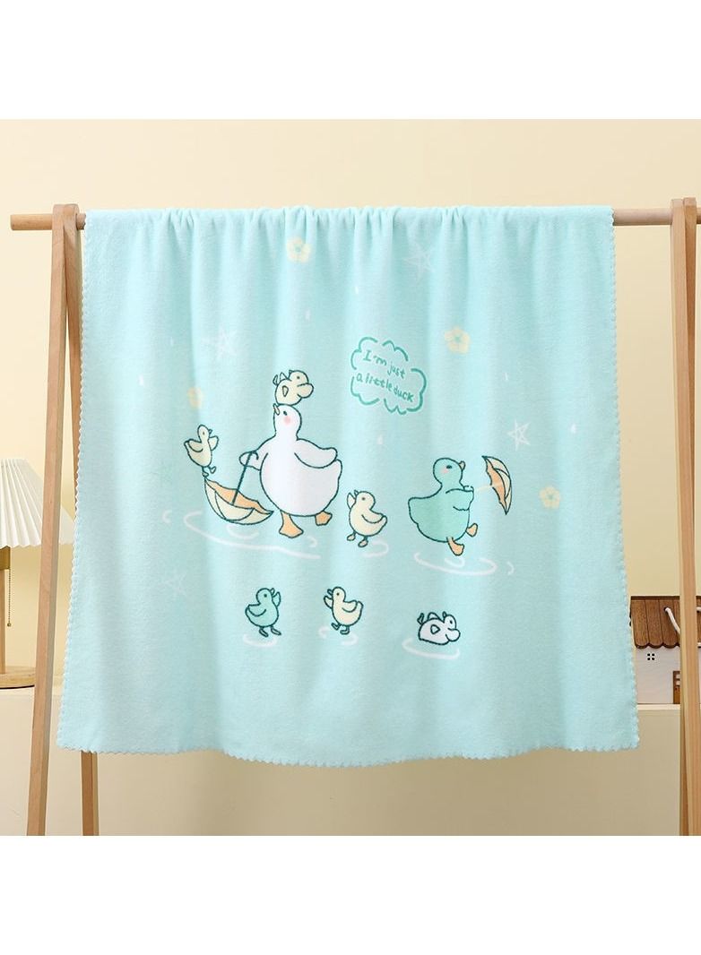 عباءات حمام من الفليس المرجاني مع غطاء رأس كرتوني