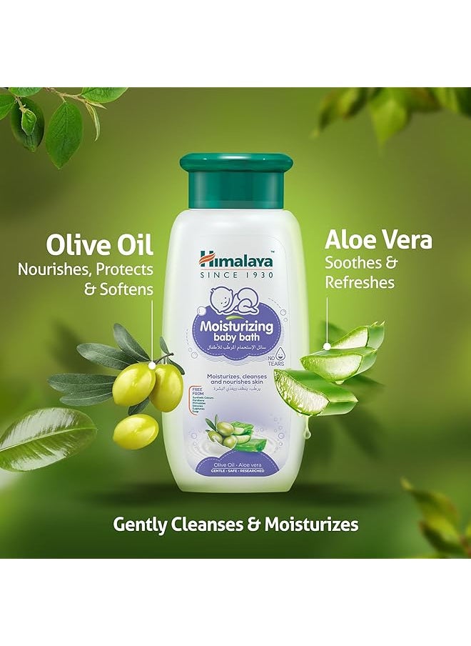 Himalaya - No Tears Moisturizing Baby Bath With Olive Oil And Aloe Vera For Delicate Skin Cleanses And - Image 1
