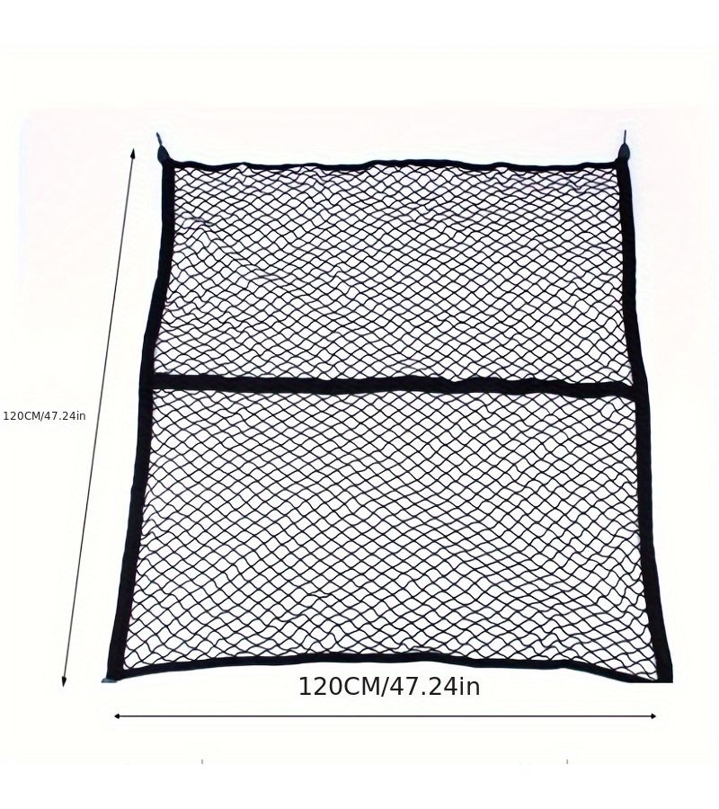 Universal Elastic Truck Bed Net For Trailer Cargo And Tailgate Stretch Mesh Organizer Black For Everyday Light Loads - Image 4