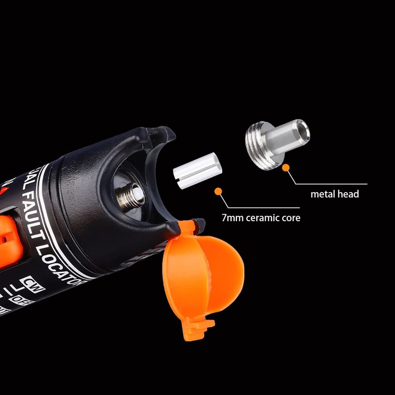 كلاراكو Klarako 8X ألياف بصرية سيراميكية النواة، ألياف بصرية، محدد الأعطال البصرية، رؤوس معدنية، أطراف معدنية و8X رؤوس ذهنية لتحديد الأعطال البصرية، جهاز اختبار الألياف البصرية، مقياس الضوء، جهاز اختبار كابلات الشبكة - Image 4