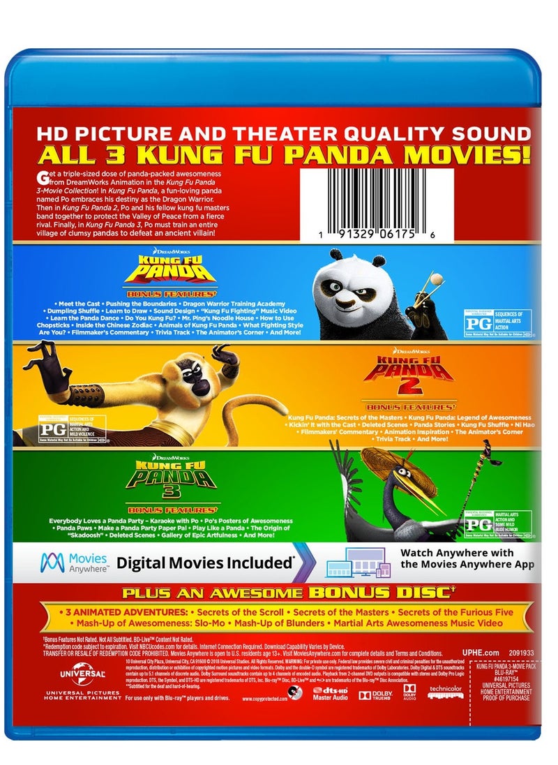 null - Kung Fu Panda: 3-Movie Collection [Blu-ray] - Image 1