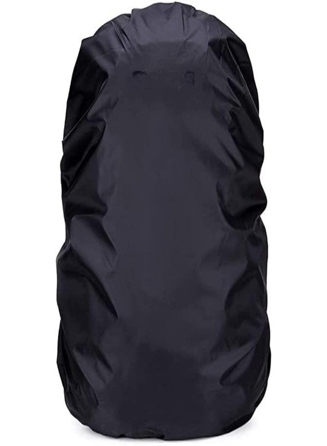 Vichaxan Rubberized 100% Waterproof Dust Proof Rain Cover for Backpack Bags Black - Image 1