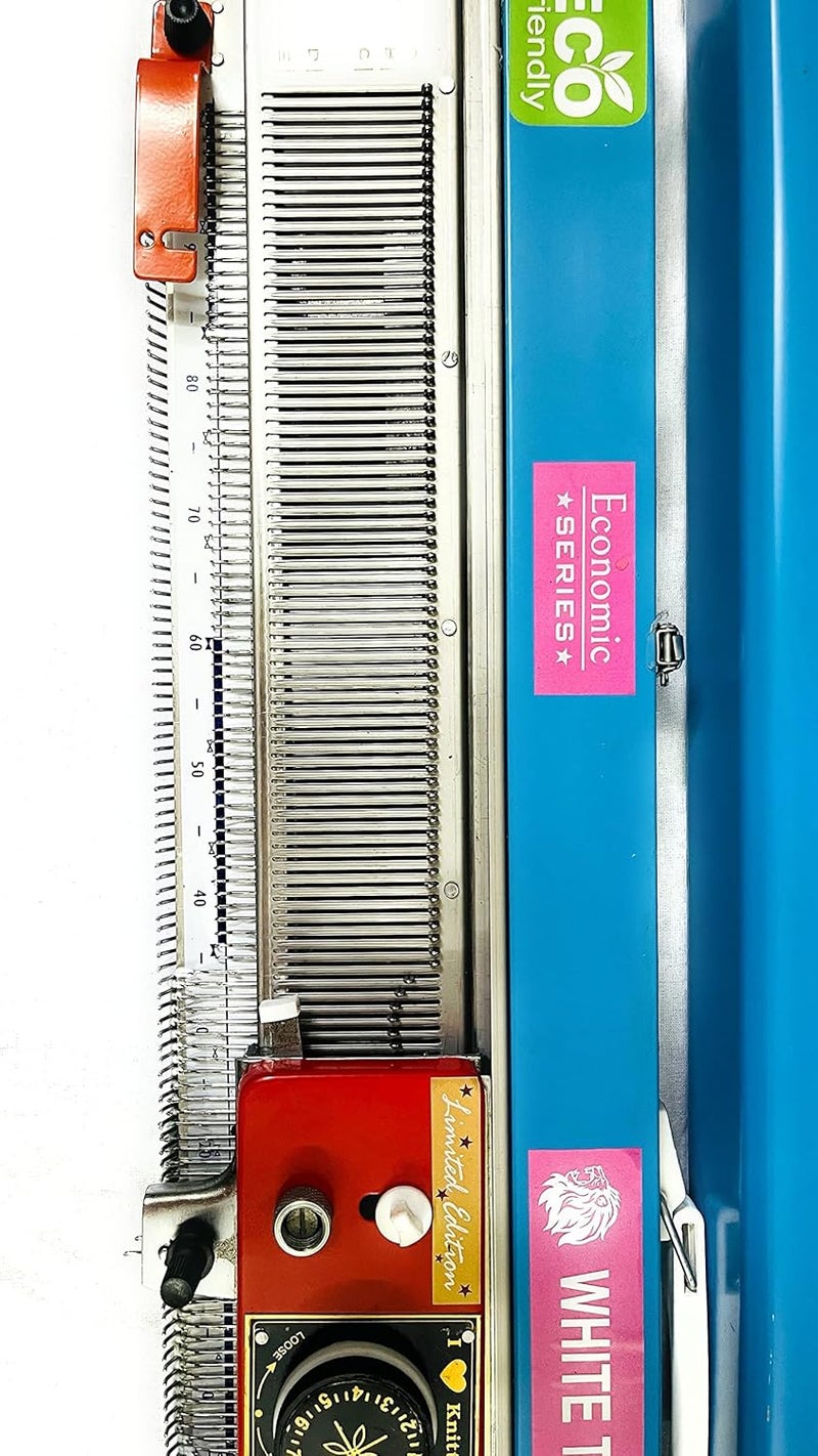 White Tiger Knit White Tiger Knit Wool Knitting Machine for Home Economic Manual Model Durable Stainless Steel Create Caps Hats Shawls Scarves More Accessory Kit Included - Image 5