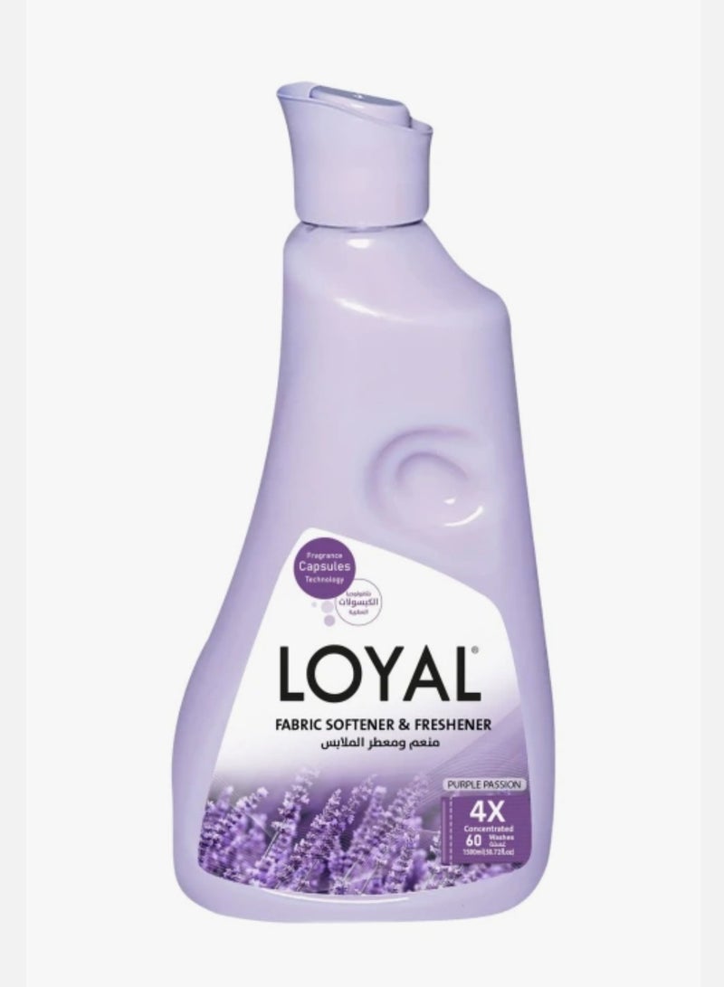 loyal Fabric Softener & Freshener Concentrated, Purple Passion, 30 Washes 750ml