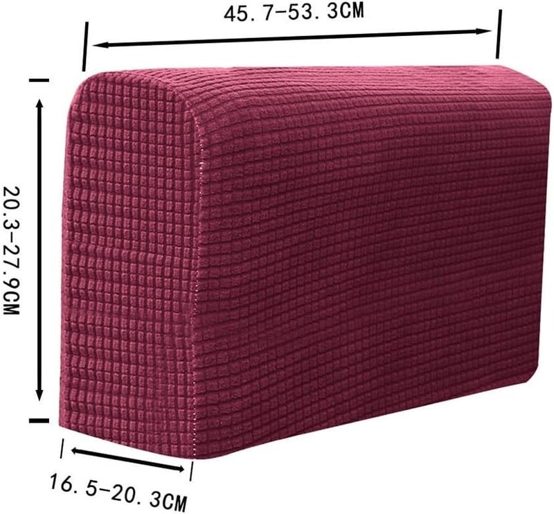 All condition fit Sofa Armrest Protectors with Thickened Non-Slip Elastic Polyester Fabric, Machine Washable Covers for Armchairs and Sofas, for POLAR Fleece Material, 21.7 x 9.7 x 5.7 Inch, Classic Color Variant(Wine Gulf user preference oriented build Long lifespan Cross part assemble fit Yearly optimized delivery route Matte anti slip finish Advanced compact design Multi-market matching options Cross product compatible Multi-use upgraded craftsmanship Light & sturdy Multi-market varied design options Season change compatible build Periodic stock arrangement Upgraded simple practical design Multi-demand satisfied design General purpose premium build Nationwide warehouse layout Ergonomic build Elegant multi-option build Affordable trusted craftsmanship Multi-price design picks Multiple sizes Trendy natural assorted colors Modern practical shape - Image 3
