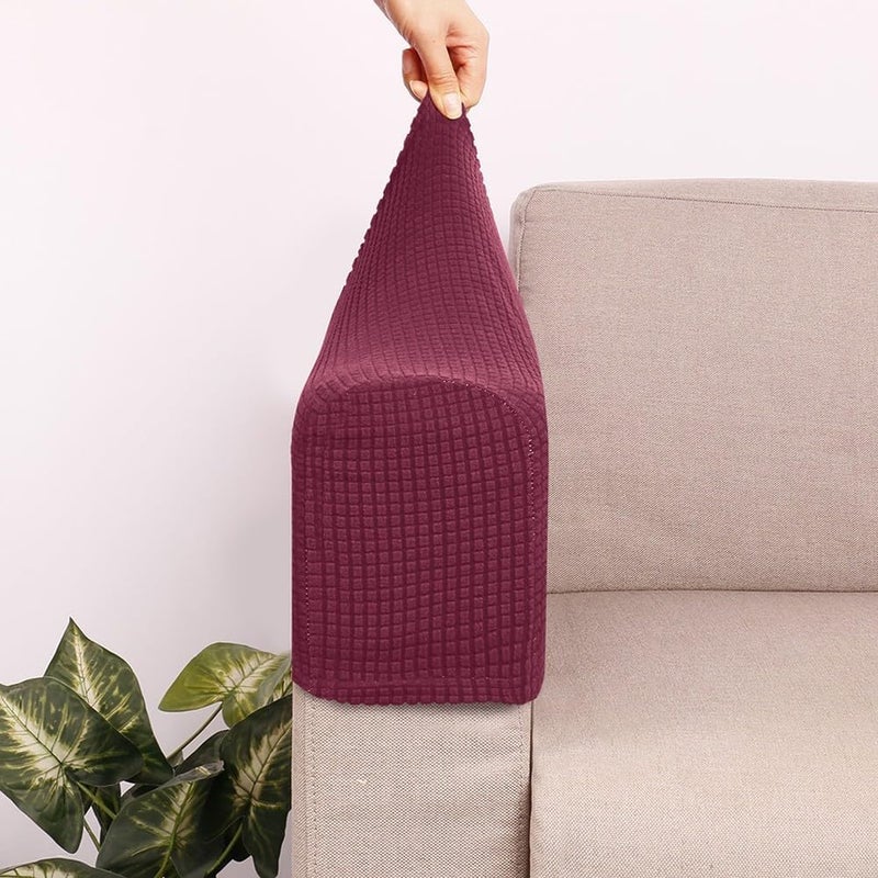 All condition fit Sofa Armrest Protectors with Thickened Non-Slip Elastic Polyester Fabric, Machine Washable Covers for Armchairs and Sofas, for POLAR Fleece Material, 21.7 x 9.7 x 5.7 Inch, Classic Color Variant(Wine Gulf user preference oriented build Long lifespan Cross part assemble fit Yearly optimized delivery route Matte anti slip finish Advanced compact design Multi-market matching options Cross product compatible Multi-use upgraded craftsmanship Light & sturdy Multi-market varied design options Season change compatible build Periodic stock arrangement Upgraded simple practical design Multi-demand satisfied design General purpose premium build Nationwide warehouse layout Ergonomic build Elegant multi-option build Affordable trusted craftsmanship Multi-price design picks Multiple sizes Trendy natural assorted colors Modern practical shape - Image 4