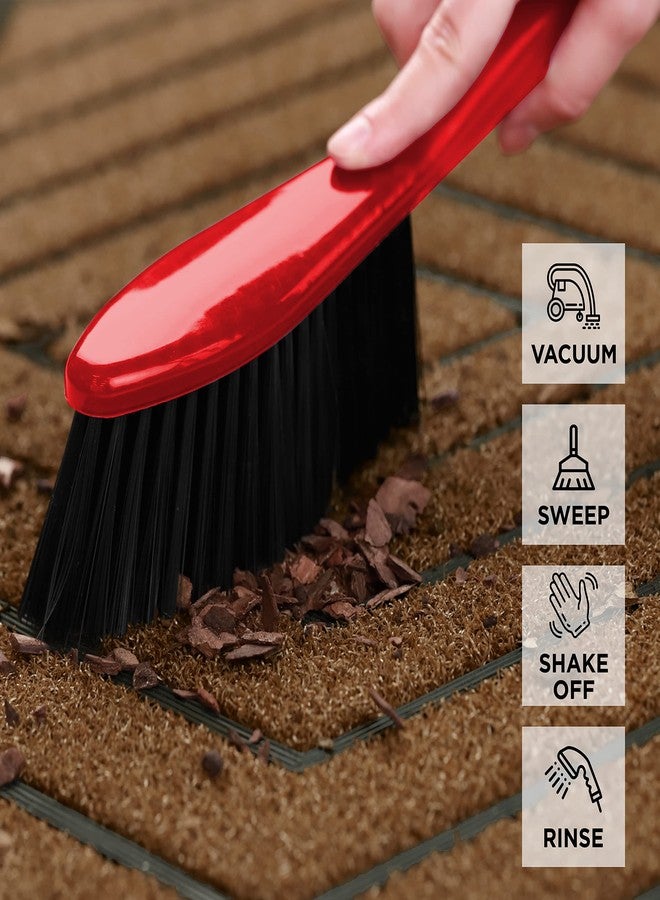ubdyo 2 Pack Extra Durable Door Mat Outdoor Entrance - Muddy Dirt Trapping Outdoor Mats - Low Pile Front Door Outside Entrance - Anti Slip Indoor Doormat - Bright Brown - Image 5