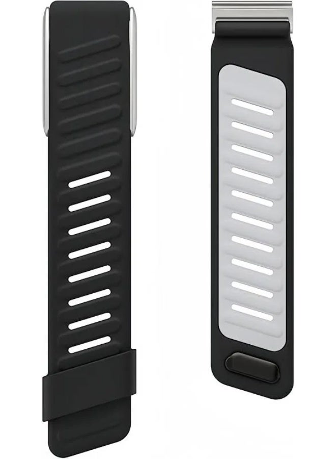 اورورا سوار سيليكون أورورا لساعة وووب إم جي لايف أسود - Image 2