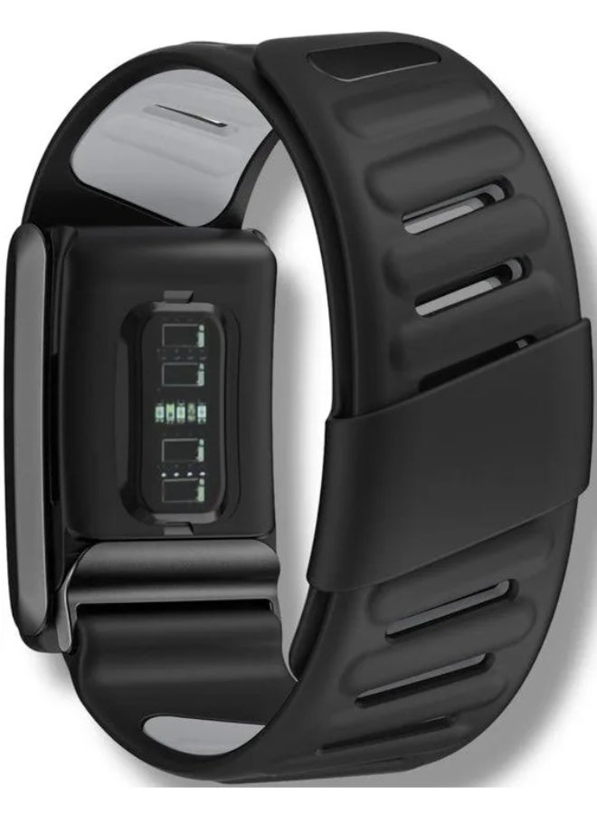 اورورا سوار سيليكون أورورا لساعة وووب إم جي لايف أسود - Image 3