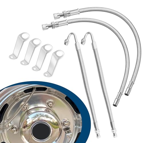 Mavnai Double Tires Air Inflation Kit, Valve Stem Extension, Valve Stem Extenders, Dual Tire Air Inflation Kit, Tire Valve Extension Tube Kit for Tire Inspection, Easy Connecting to Tire Valves and Equipment - Image 1
