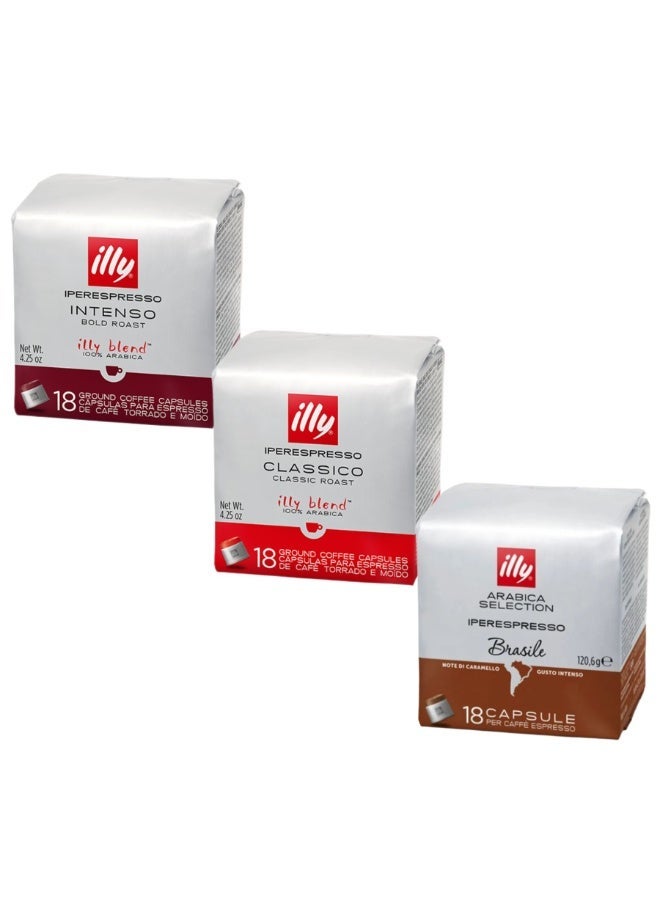 Illy Y3.3 Iperespresso Coffee Machine – Black, bundled with 3 Mixed Iperespresso Capsule Packs (Classico, Intenso, Brasile) and a 1‑Year illy UAE Warranty. - Image 2