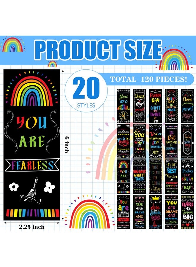 تيكيونايت مجموعة من 240 قلم رصاص ملهم وعلامات مرجعية ملهمة، 120 علامة مرجعية ملهمة، 120 قلم رصاص متغير اللون من ثيرموكروميك لهدايا المكافأة للطلاب والمعلمين - Image 2