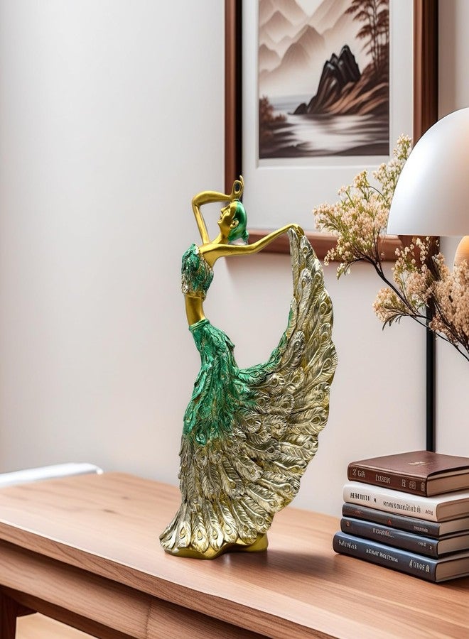 XINDAM Elegant Peacock Art Figurine Dancer Statue Decorative Home & Office Figurines Home Office Display Craft Living Room Decor Ornaments for Tabletop - Image 5