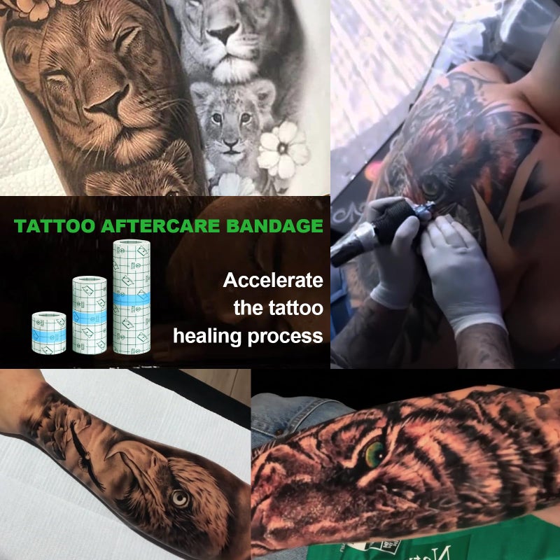 Jconly 3 Rolls Tattoo Aftercare Bandage - Jconly Waterproof Tattoo Film Second Skin Tattoo Cover Up Patch Tape Healing Wrap Tattoo Supplies for Swimming, Shower, Wound Initial Healing(2 Inch, 4 Inch, 6 Inch) - Image 5