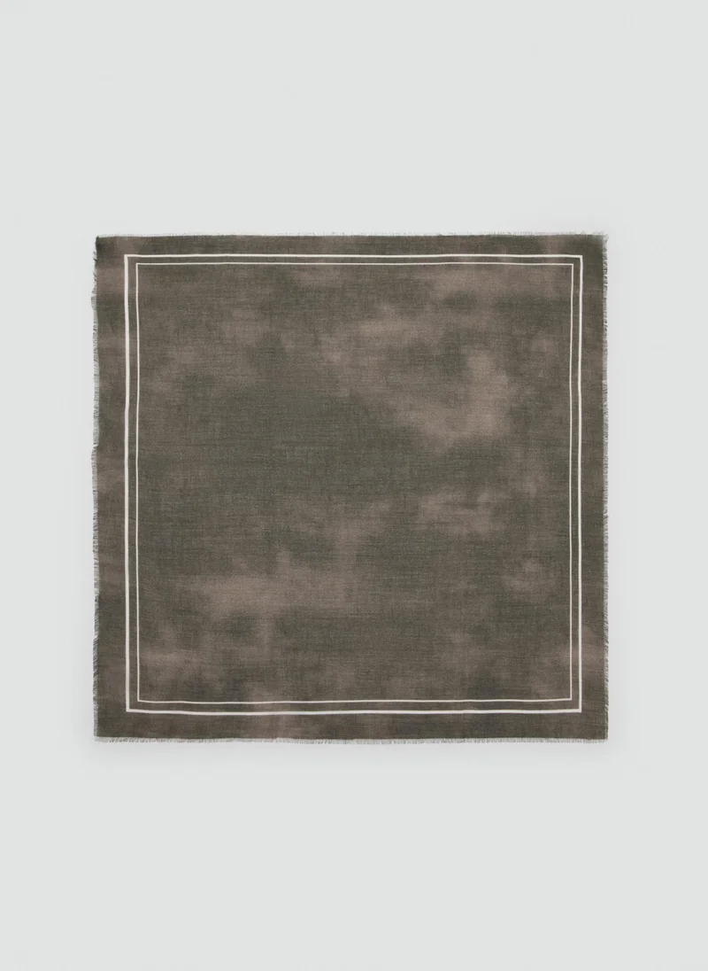 Modal cotton printed foulard