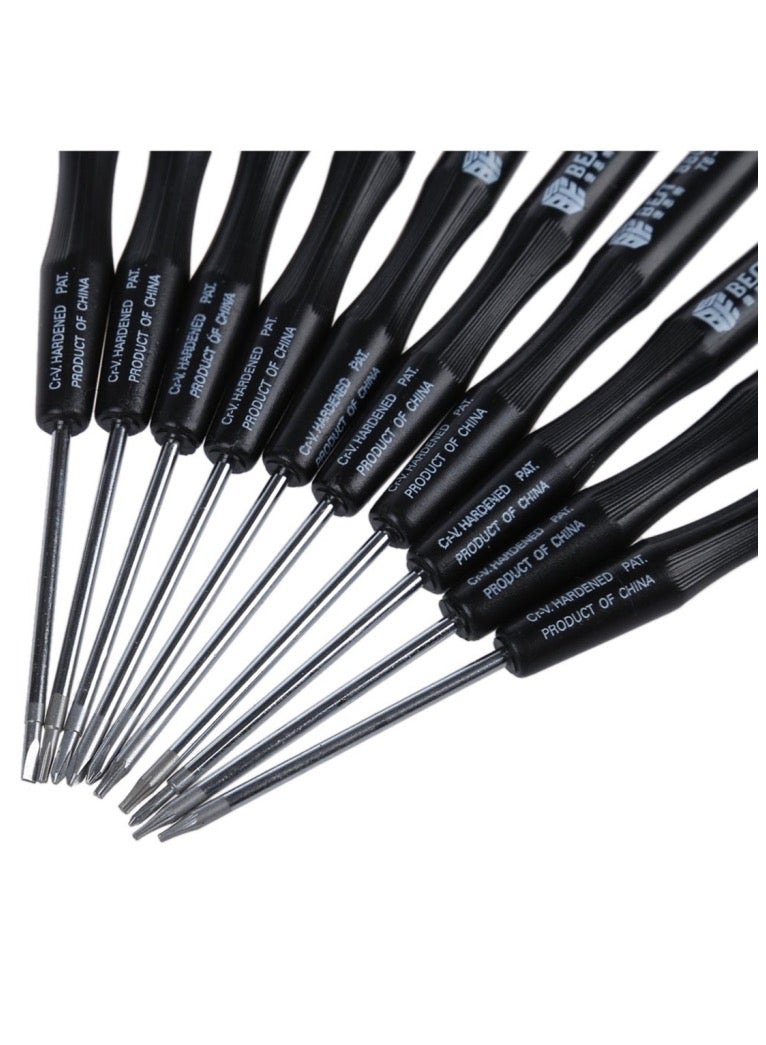 بست مجموعة أدوات إصلاح دقيقة "BEST BST-8800C" 10 في 1 – مفكات دقيقة ومستلزمات إصلاح متخصصة. - Image 4