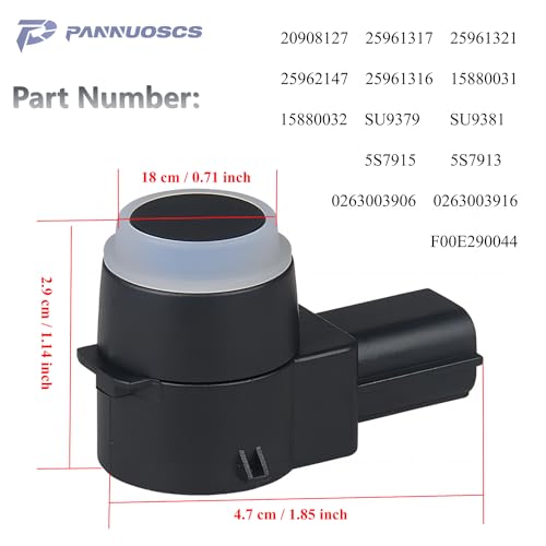 PANNUOSCS Backup Sensor Reverse Backup Parking Rear Bumper Park Assist Object Sensor Compatible with 2006-2016 Buick Enclave Cadillac Escalad Chevy/GMC Express 1500 2500 3500 Replaces#25961321, 25961317(4PCS) - Image 3