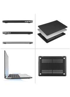 Generic MacBook Pro 13 Inch Case 2020 Release Model A2338 M1 A2289 A2251 A1706 A1708 A1989 Frosted Rubberized Matte Cover Touch Bar Black  - Image 2