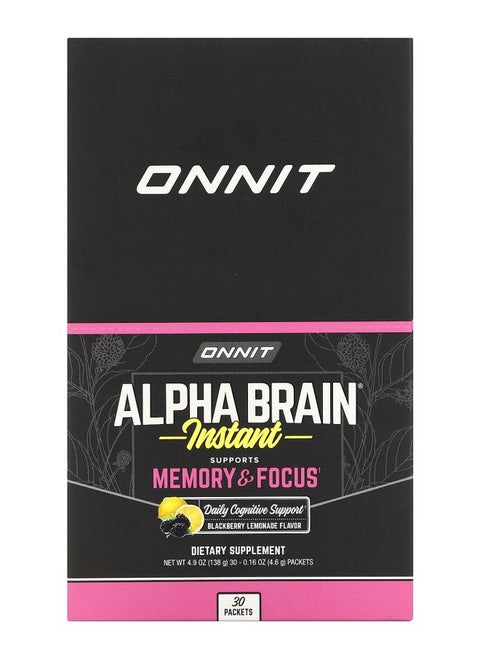 AlphaBRAIN Instant Memory & Focus Blackberry Lemonade  30 Packets 0.16 oz (4.6 g) Each