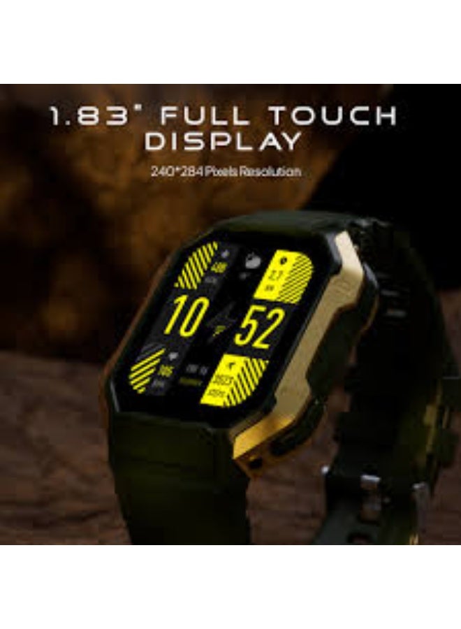 Fire-Boltt Shark 46.5mm (1.83) Smartwatch with Rugged Outdoor Design, Bluetooth Calling Smartwatch  (Black Strap, Free Size) - Image 3