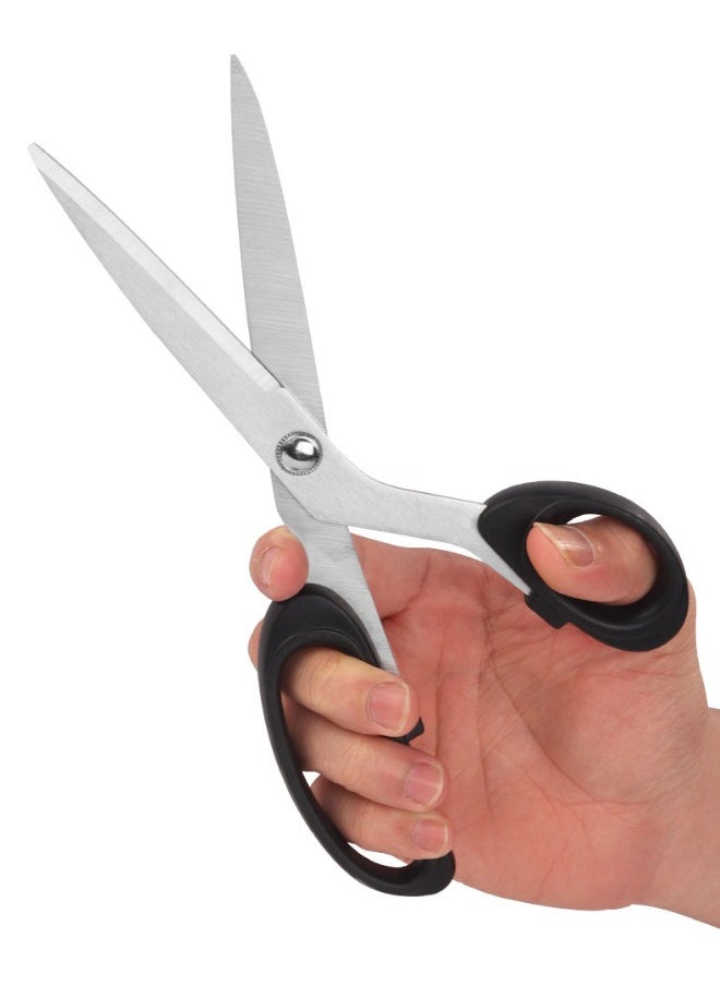 Generic Sharp Multipurpose Stainless Steel Scissors for Sewing - Cutting Soft Leather - Cutting Fabric - Multicolor  - Image 3