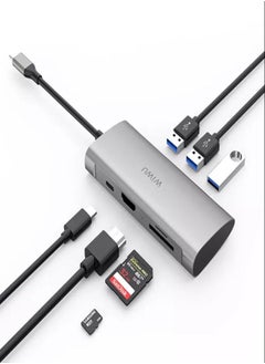 Generic Alpha 7 In 1 USB-C Hub A731HP - Gray  - Image 1