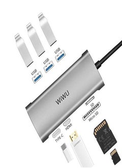 Generic Alpha 7 In 1 USB-C Hub A731HP - Gray  - Image 2