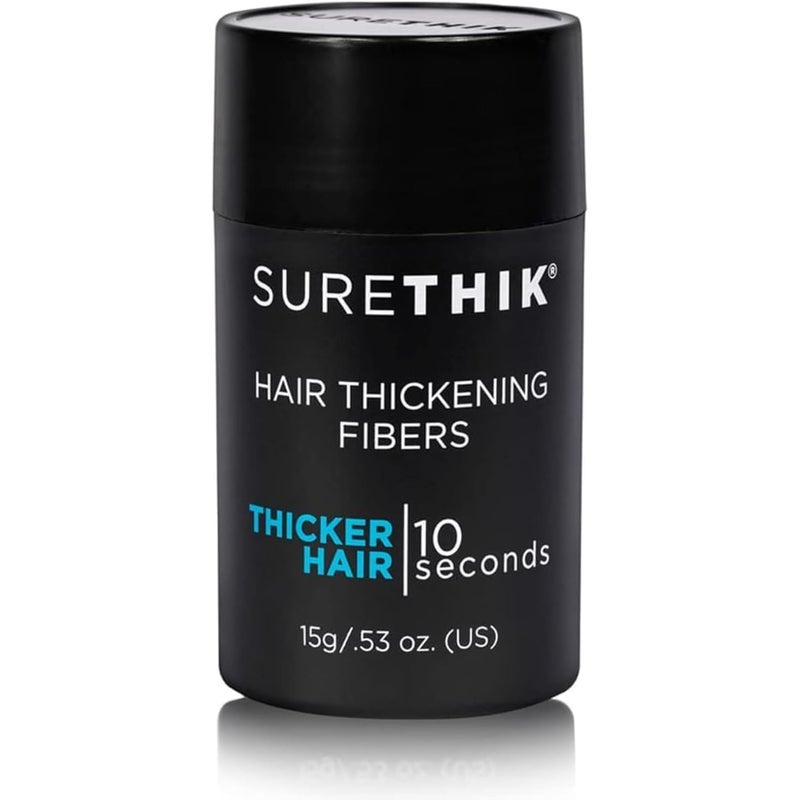 SURETHIK Building Hair Fibers to conceal thinning hair Instantly Fuller Looking Hair for Men  Women Auburn 15g