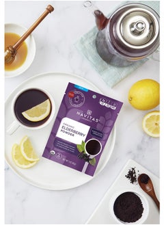 Navitas Organics Elderberry Powder, 3oz Bag, 28 Servings — Organic, Non-GMO, 100% Whole Elderberry Powder for Immune Support  - Image 5